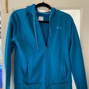 Teal Oakley hoodie